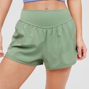 COPY- Aerie OFFLINE athletic green shorts